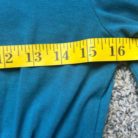 Lands’ End Teal Midi Style Easy to Wear Slip on Dress size 6-8 - Picture 7 of 8